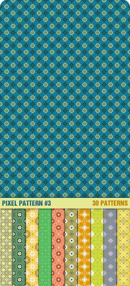 小花纹图案 Pixel Pattern #3  之二