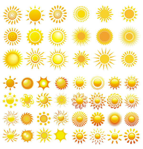 太阳——矢量素材