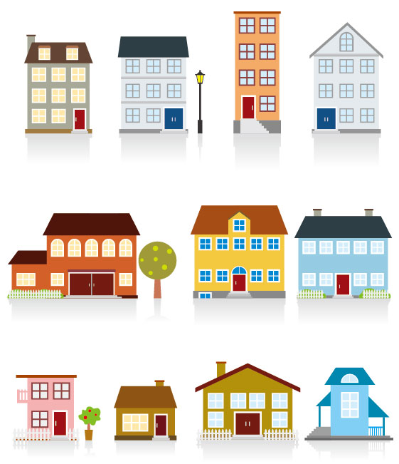 Cartoon House 02 - vector material