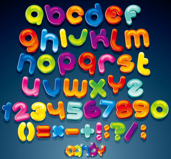 Creative alphabet design 02 - vector material