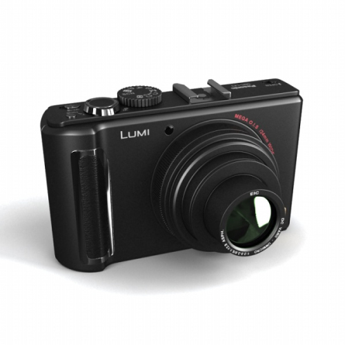 Black camera in 3D