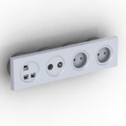 black and white cabinet model